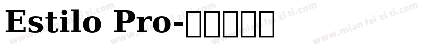 Estilo Pro字体转换